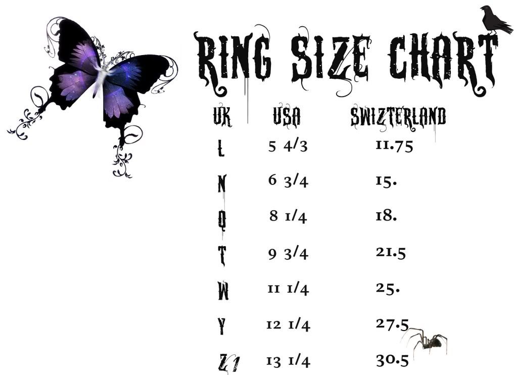 butterfly ring size chart photo by beverleykennington butterfly twist size chart