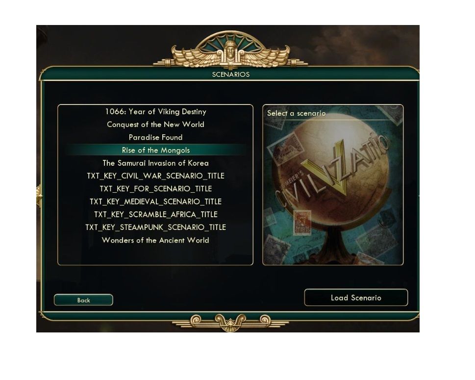 Civilization 5 нет сценария Civilization 5 нет сценария