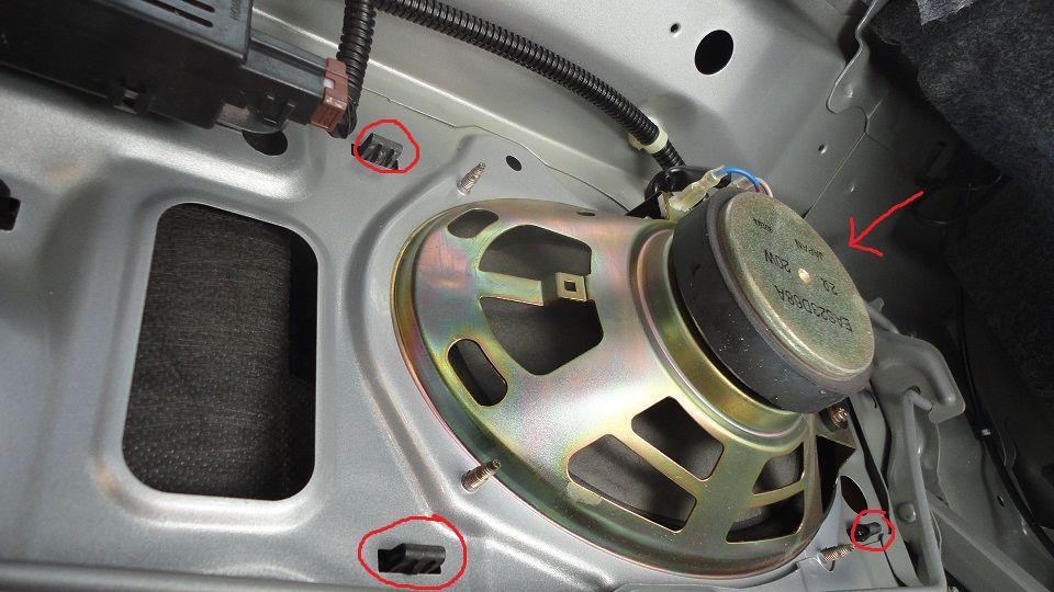 Honda prelude rear speaker install #2