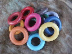 Rainbow Rings Wooden Toy