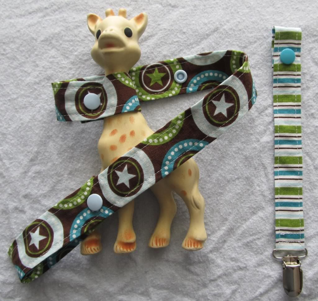 All Stars Toy and Paci Strap Set