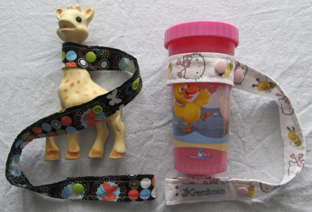Two Toy Straps in Butterfly and Hello Kitty