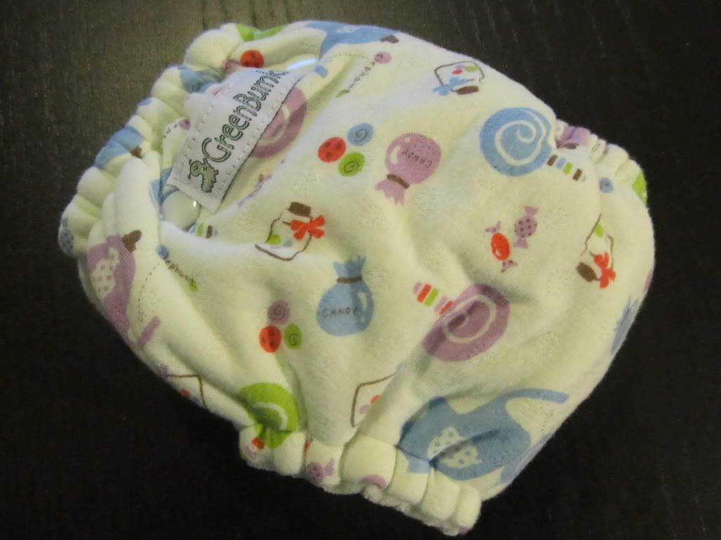 Newborn Fitted Bamboo Diaper Candy & Elephants