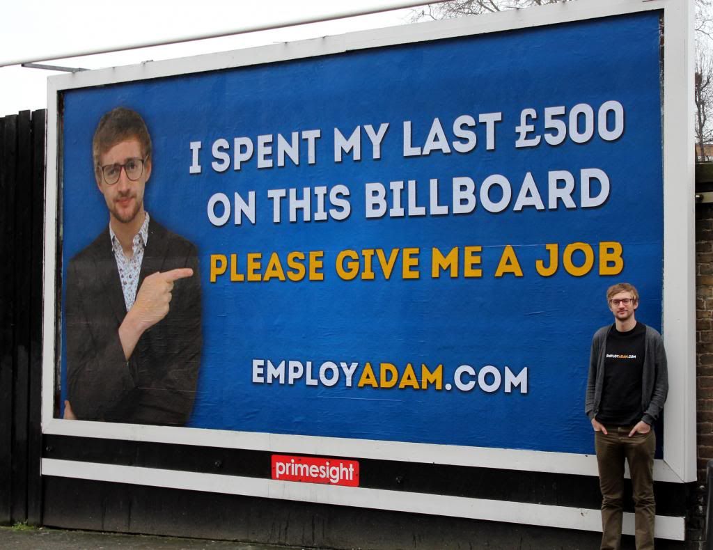 Job Seeker Uses Billboard Ad to Find Employment