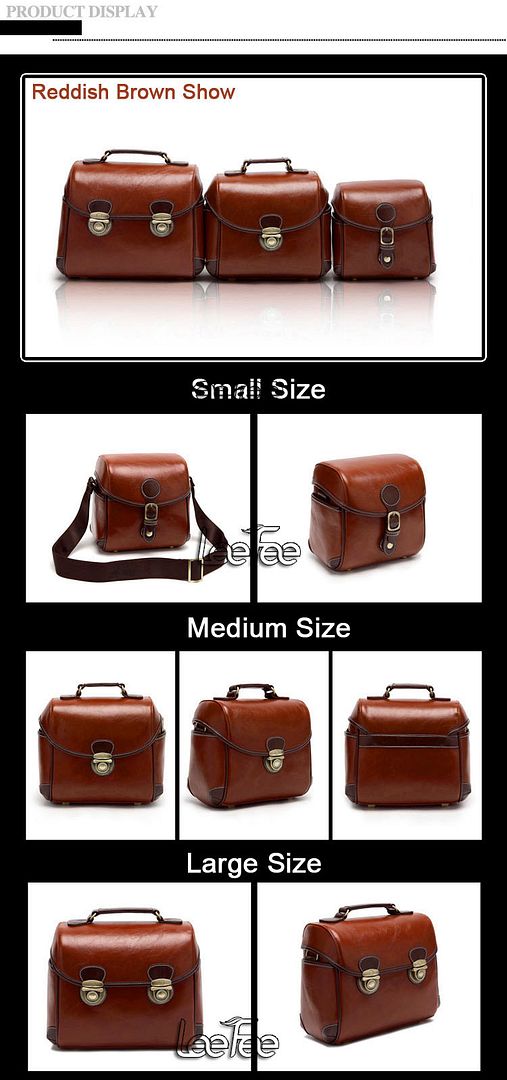 Vintage Leather Camera Shoulder Carry Bag Waterproof For DSLR Canon Nikon Sony eBay