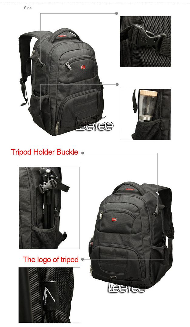 SWISS GEAR DSLR Camera Backpack Bag Padded For Canon Nikon Sony 15.6'' Laptop eBay