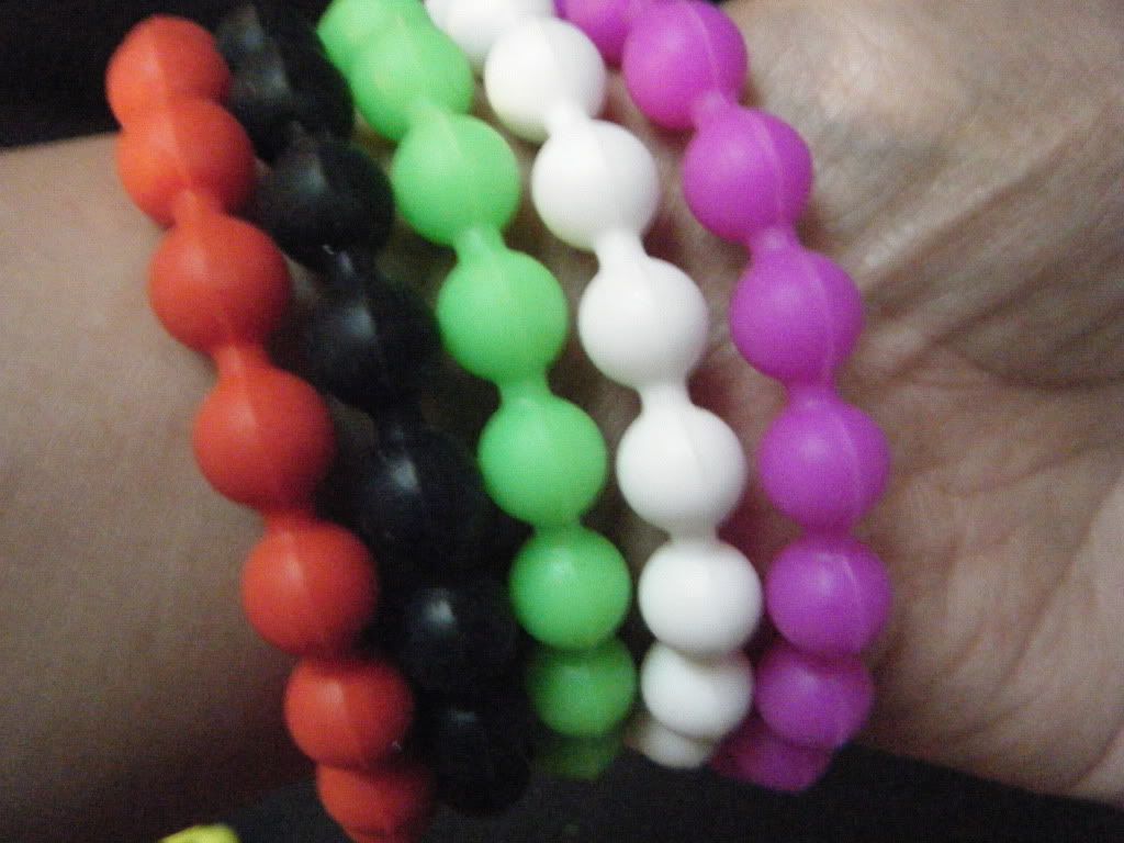 FASHION NEON UNISEX CLUBBING RUBBER BALL SILICONE WRIST BRACELET BAND