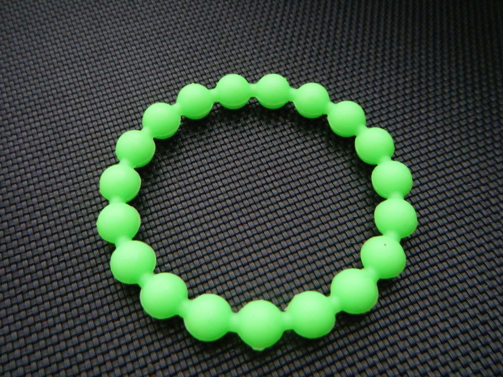 FASHION NEON UNISEX CLUBBING RUBBER BALL SILICONE WRIST BRACELET BAND