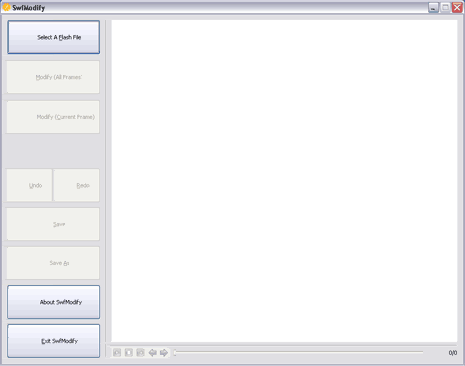Edit SWF flash movie file frames with SWF modify