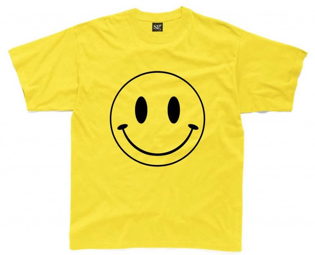 有关以下物品的详细资料 smiley face mens t-shirt s-3xl printed