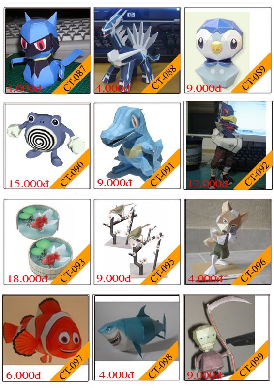 Bán mô hình giấy 3D chưa thành phẩm với 3,000 mẫu. - 12