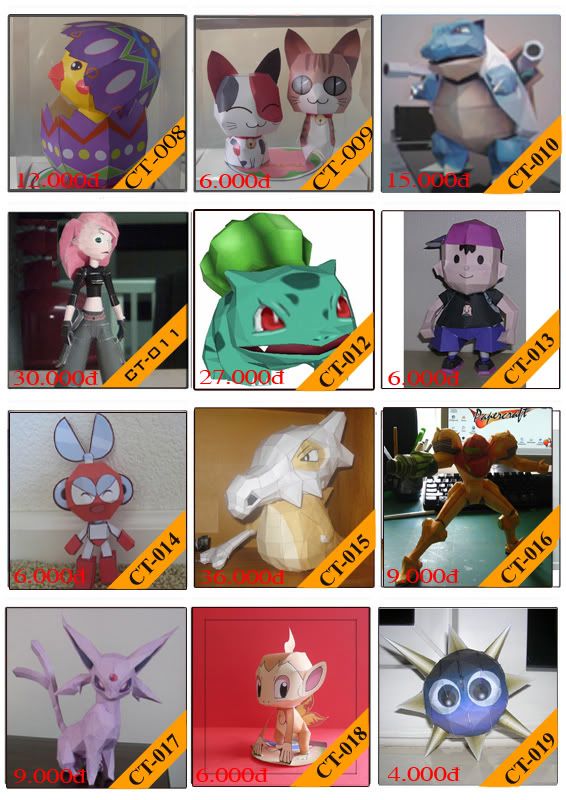 Bán mô hình giấy 3D chưa thành phẩm với 3,000 mẫu. - 1