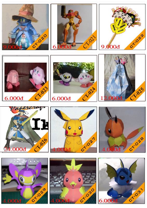 Bán mô hình giấy 3D chưa thành phẩm với 3,000 mẫu. - 2