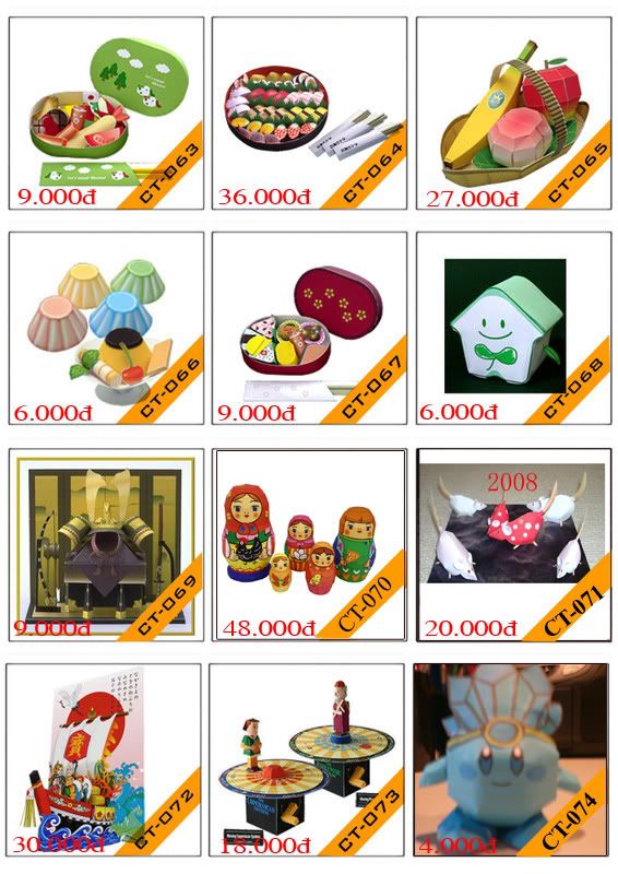 Bán mô hình giấy 3D chưa thành phẩm với 3,000 mẫu. - 8