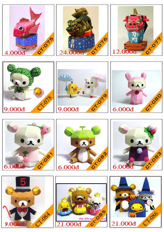 Bán mô hình giấy 3D chưa thành phẩm với 3,000 mẫu. - 9