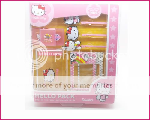 Hello Kitty cute gift pack for nintendo DS lite   crystal case stiker 