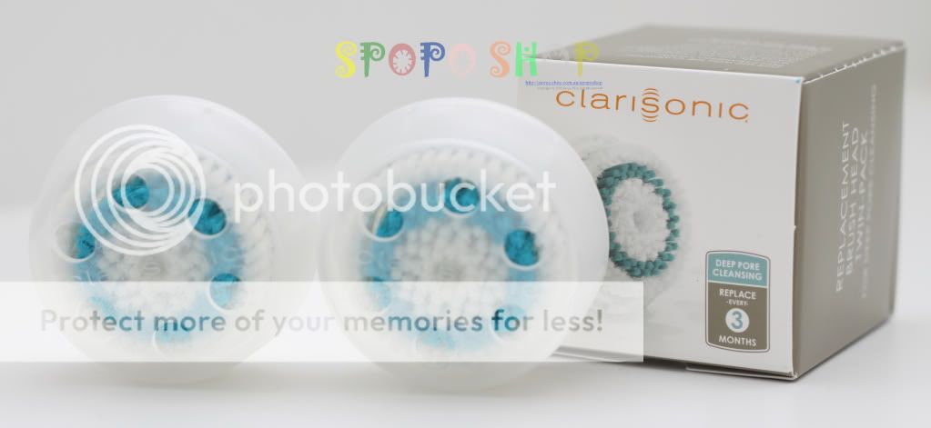 NEW Clarisonic Replacement Brush Head Twin Pack (Deep Pore Cleansing 