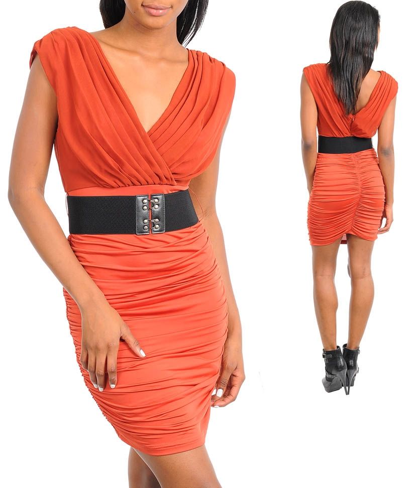 brick modern dress