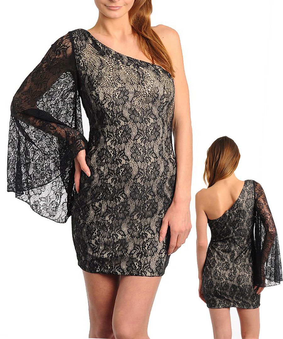 Asymmetrail Lace Dress
