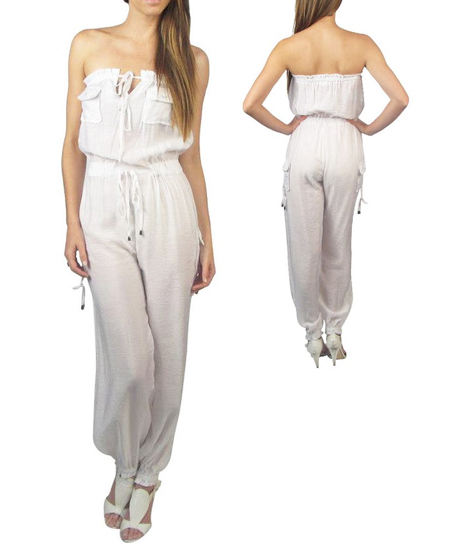 white going out jumpsuit