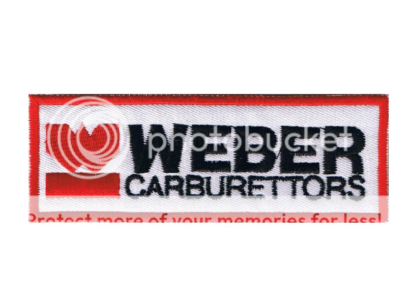 516 Weber carbs Carburettors Webber 45 DCOE badge Patch  