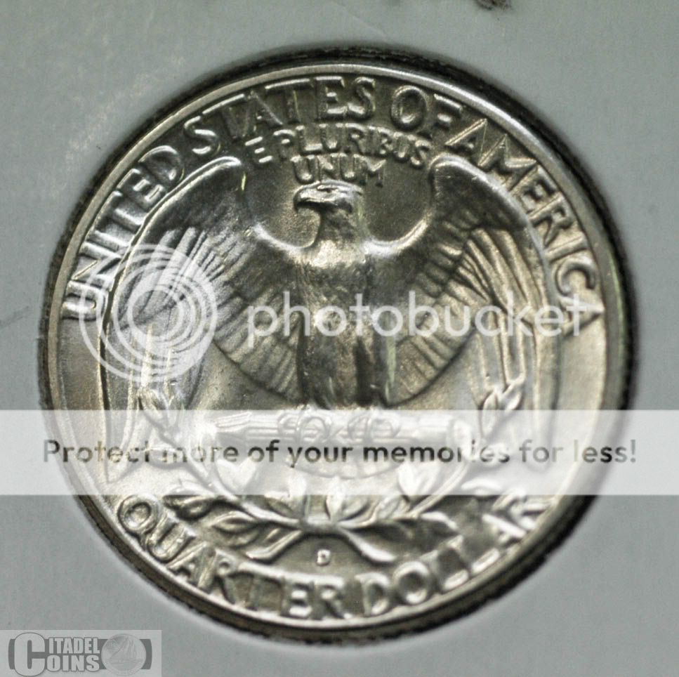 1949D USA 25 Cents Quarter Dollar MS 63  
