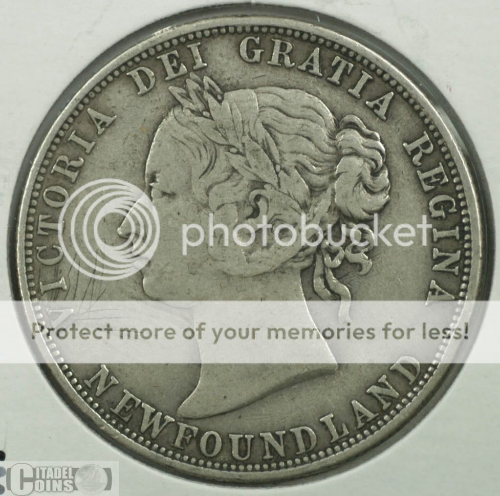 1888 Newfoundland 50 Cents VF 20  