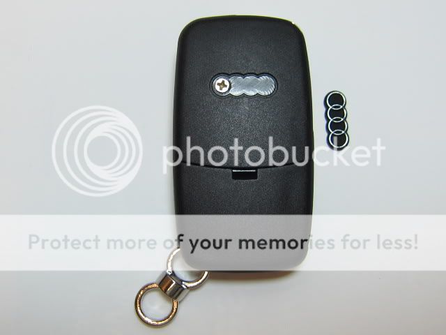 AUDI FLIP KEY REMOTE CASE AND UNCUT KEY BLADE (3BT + PANIC)  