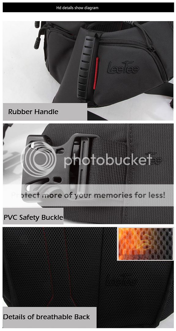 Multi Use DSLR Canon Nikon Sony Shoulder Chest Camera Waist Carry Bag Backpack