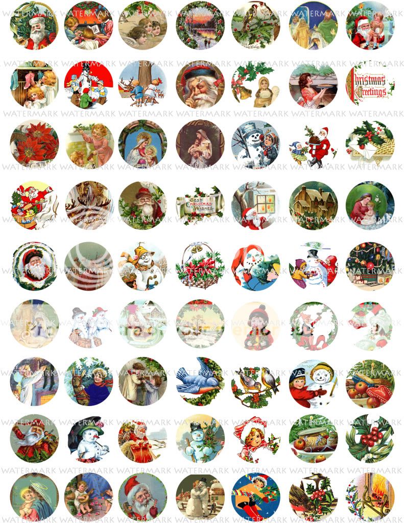   Collage & Image Sheets Vintage Christmas Halloween Apothecary Labels