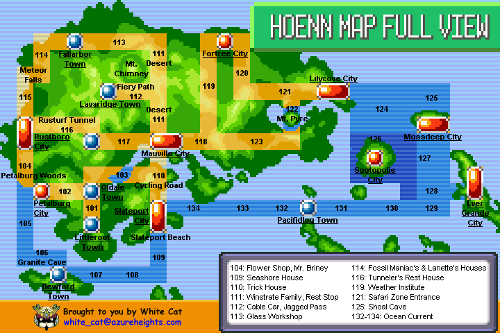 Map of the Hoenn Region | Page 1 | Pokemon: Hard Mode | Guild Forums